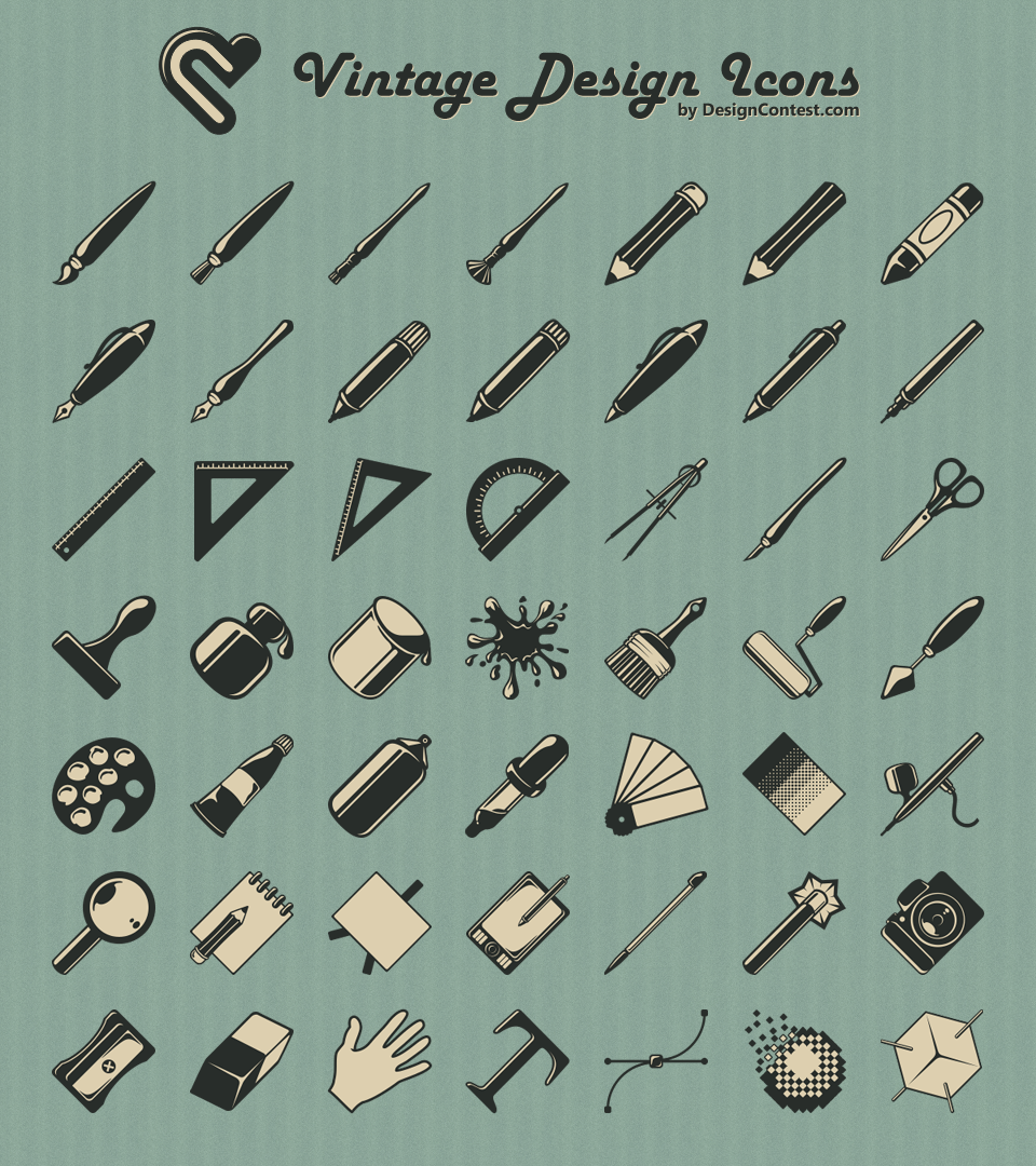 Free Vintage Design Icons designsphere