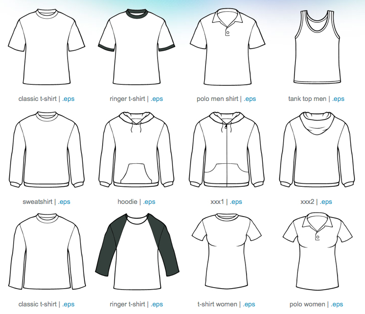 16 Free Apparel Templates for Designers | DesignContest