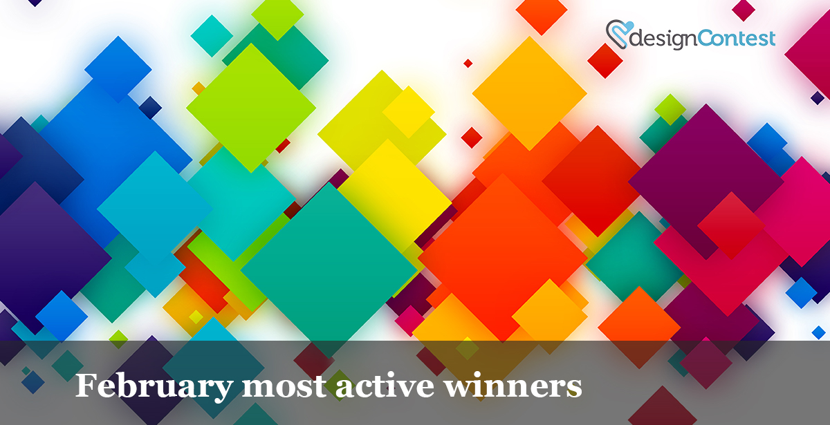 MOST ACTIVE DESIGNCONTEST FEBRUARY WINNERS