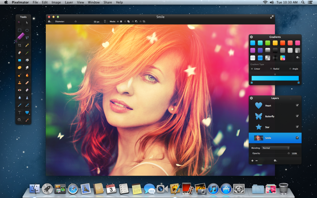 Pixelmator 2.2 Blueberry