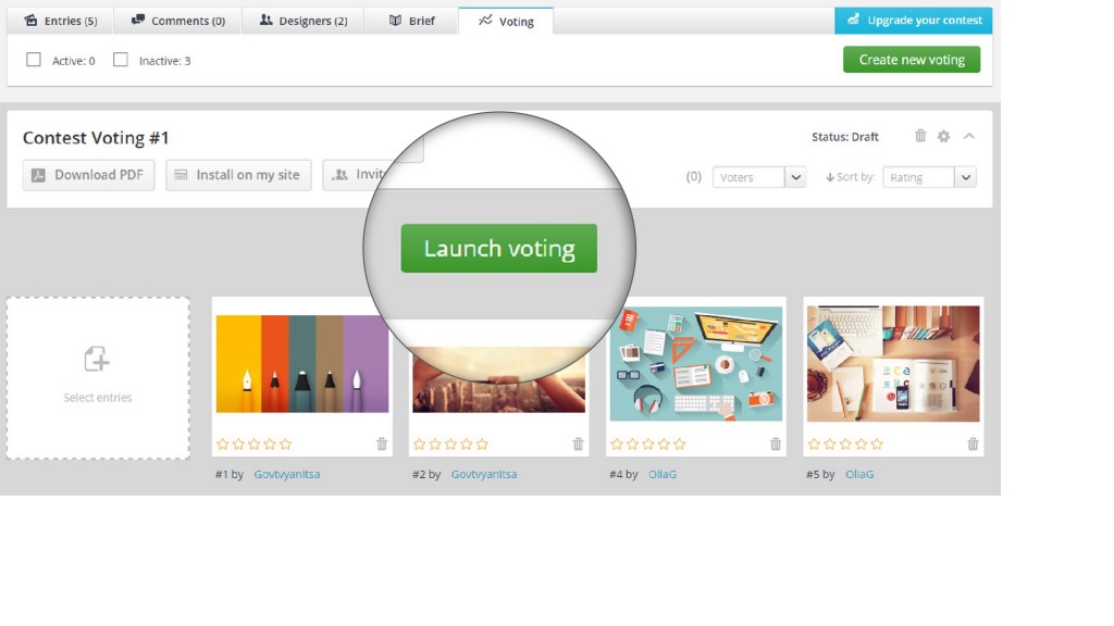 How to launch voting