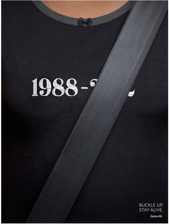 Creative Advertising - Buckle up, stay safe
