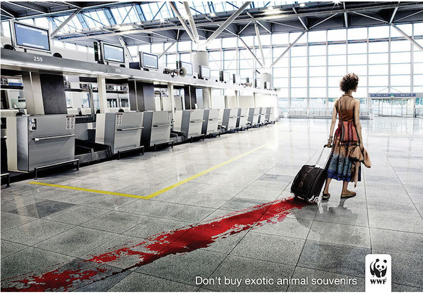 Creative Advertising - Don’t buy exotic animal souvenirs