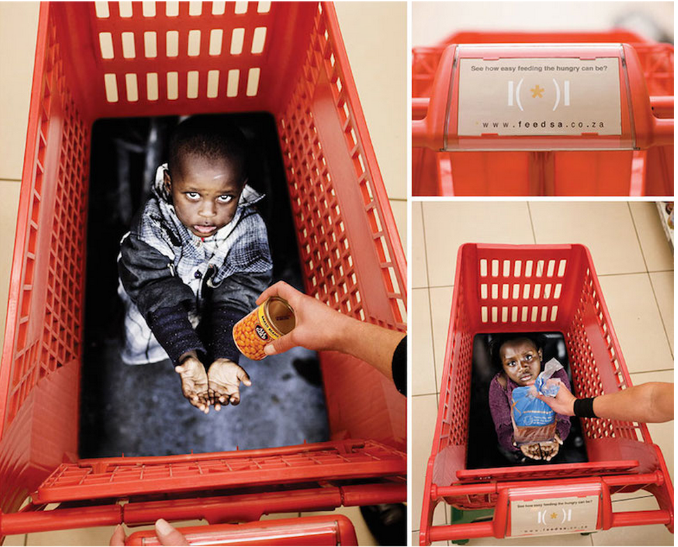 Creative Advertising - See how easy feeding the hungry can be