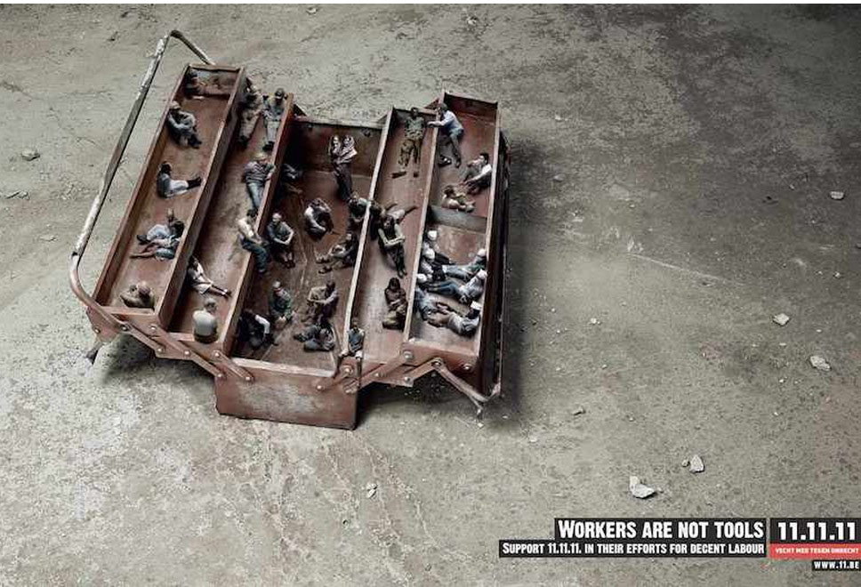Creative Advertising - Workers are not tools