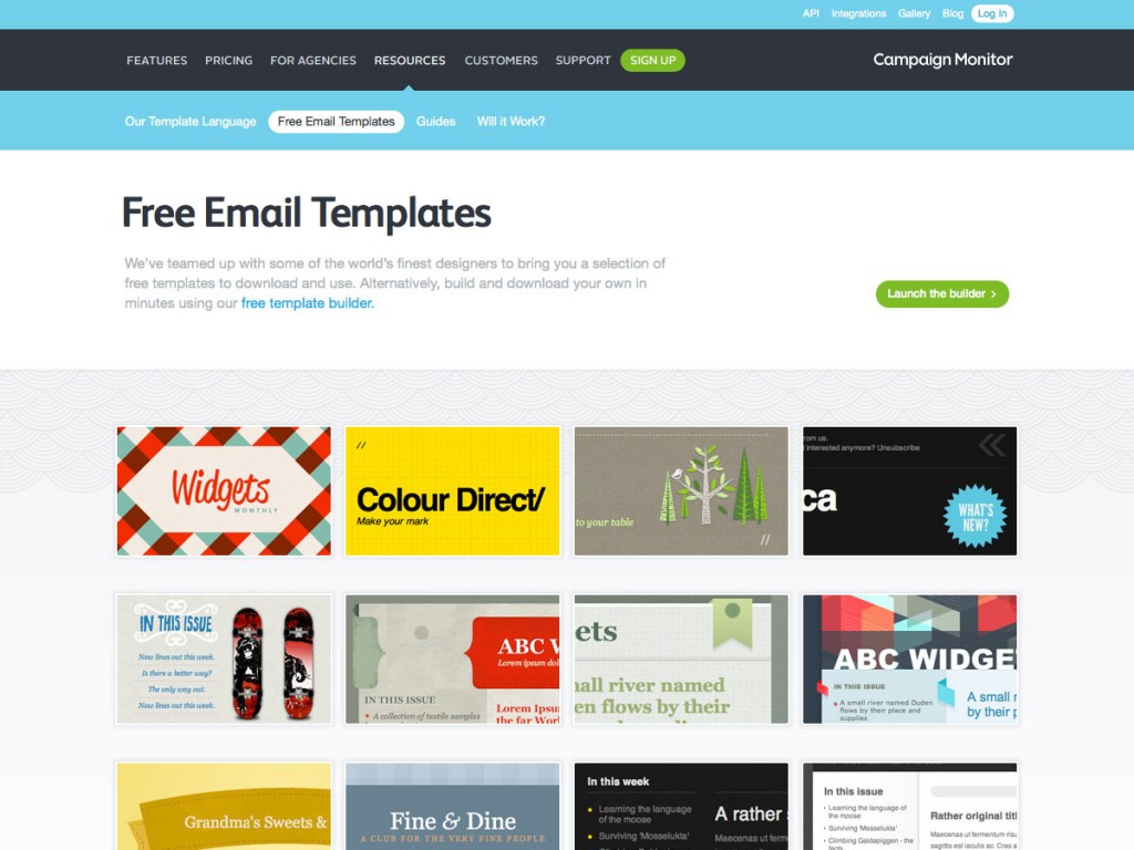 free templates for email design