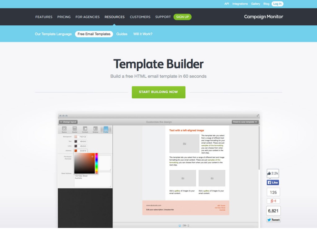 templatebuilder for email design