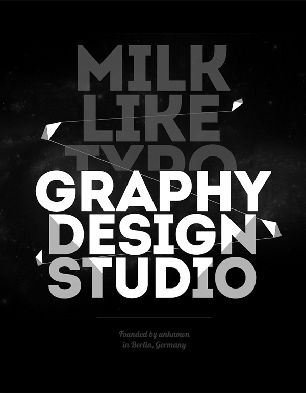 Milk free fonts for designers