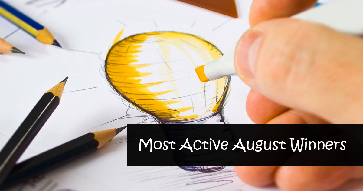 August Most Active DesignContest Winners