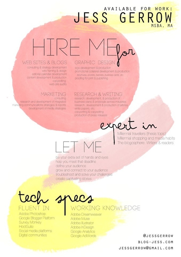 The Multi-Color Résumé 2