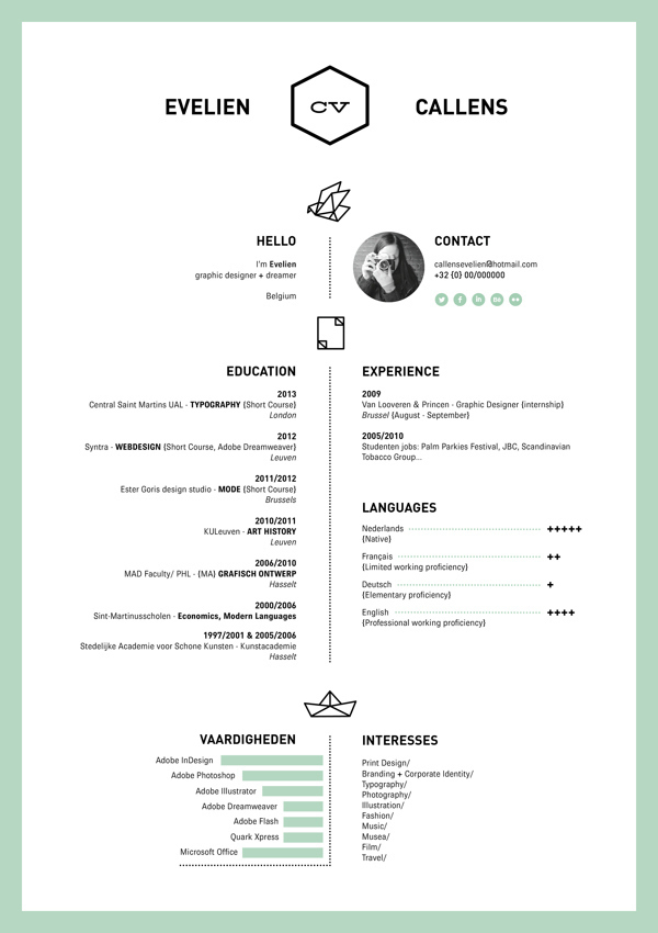 good design resumes