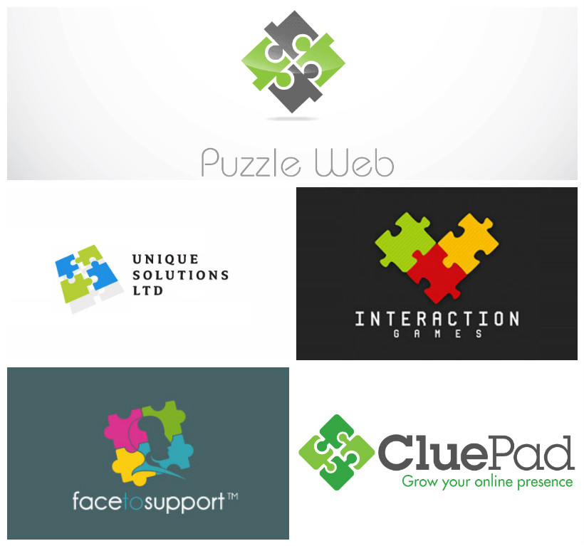 Generic and cliche design - puzzle logo