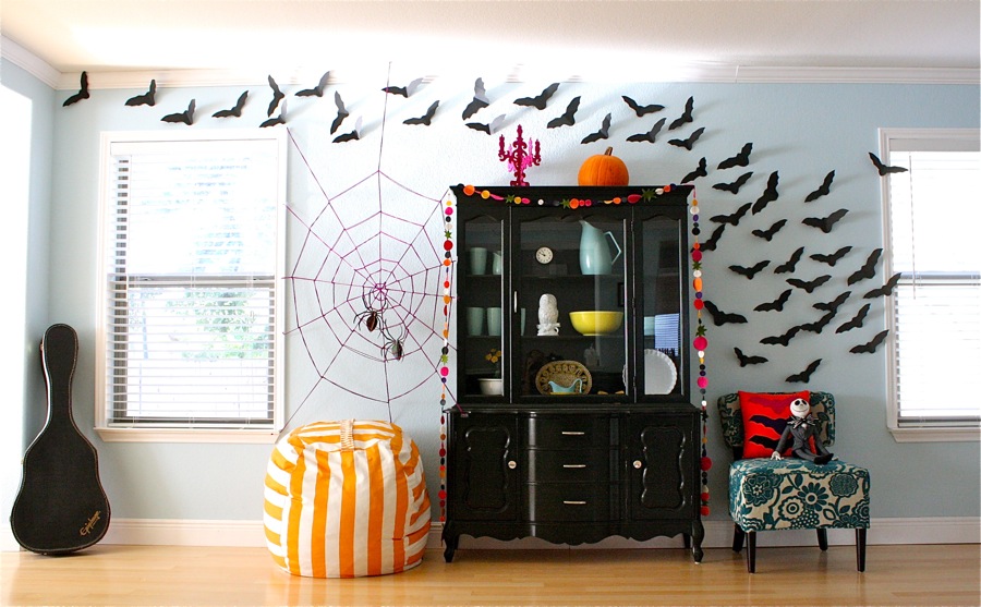 Halloween office decorations - bats 3
