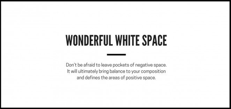 Designer tip - Don't invade the negative space