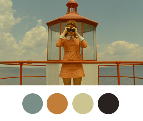 Moonrise Kingdom color palette