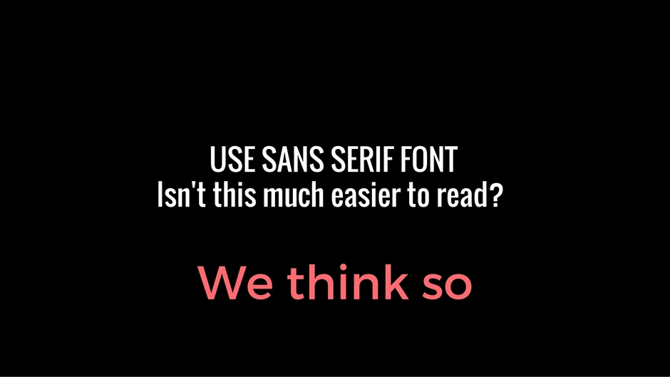 right fonts_for presentation