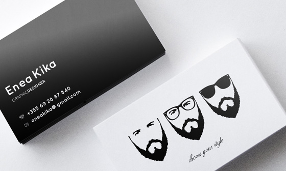 black-and-white-business-card