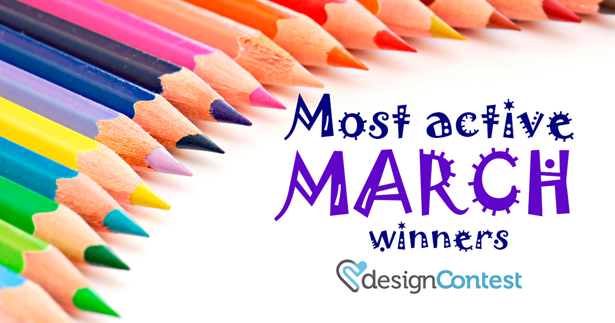 March Most Active DesignContest Winners