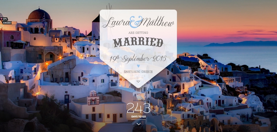 Wedding Websites: Laura and Matthew