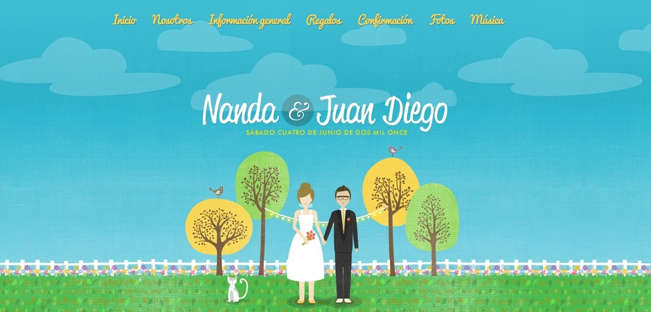 Wedding Websites: Nanda & Juan Diego