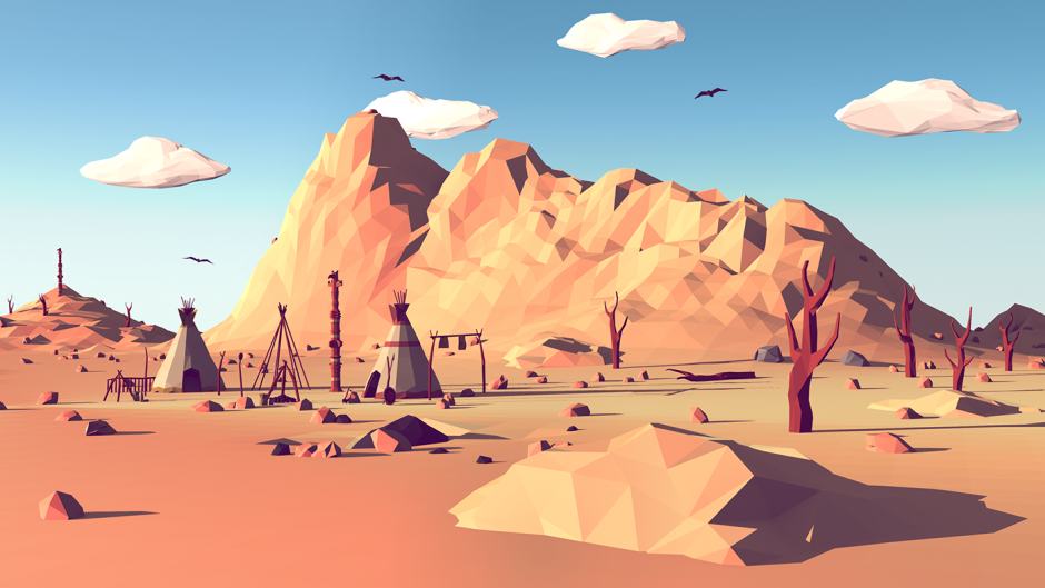 low-poly-landscape