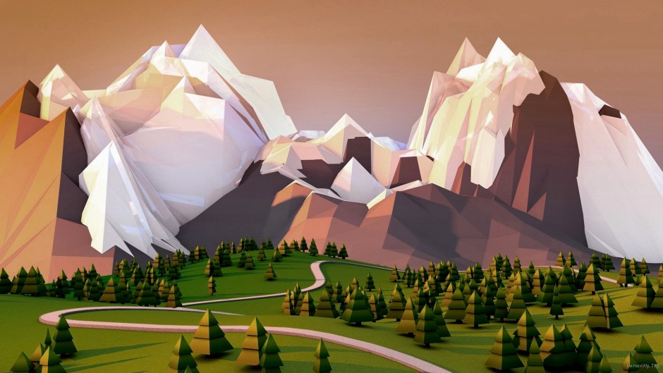 low-poly-landscape