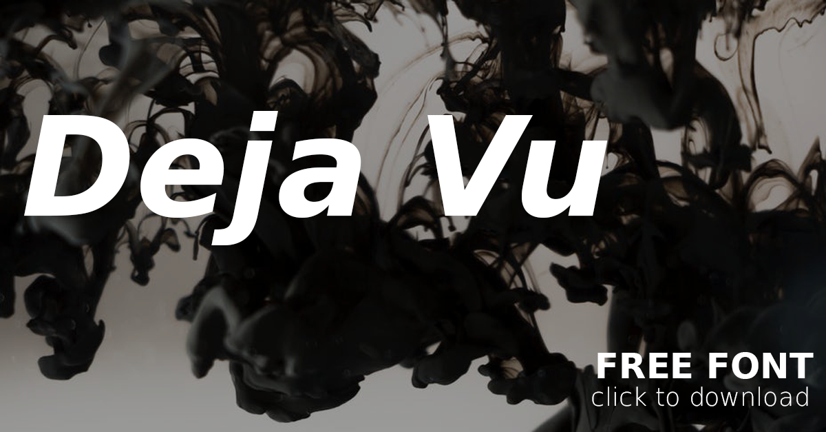 Download Free Tuesday Design Font: DeJa Vu