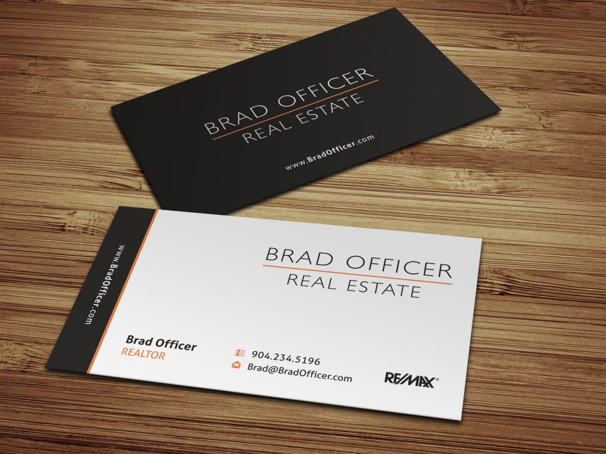 real estate business card design