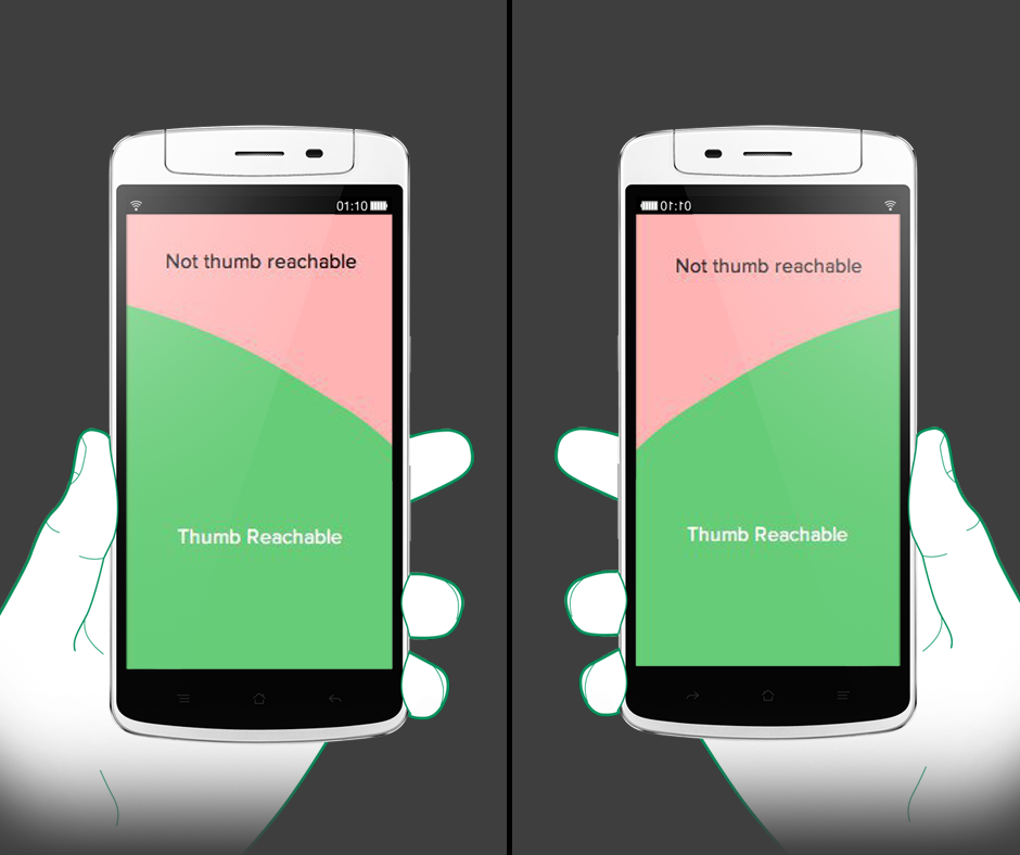 mobile app design menu