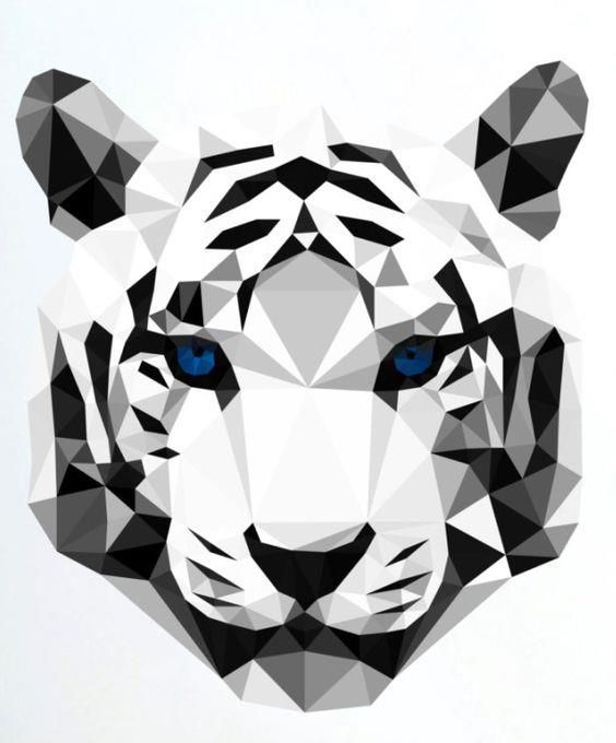 geometric logo tiger