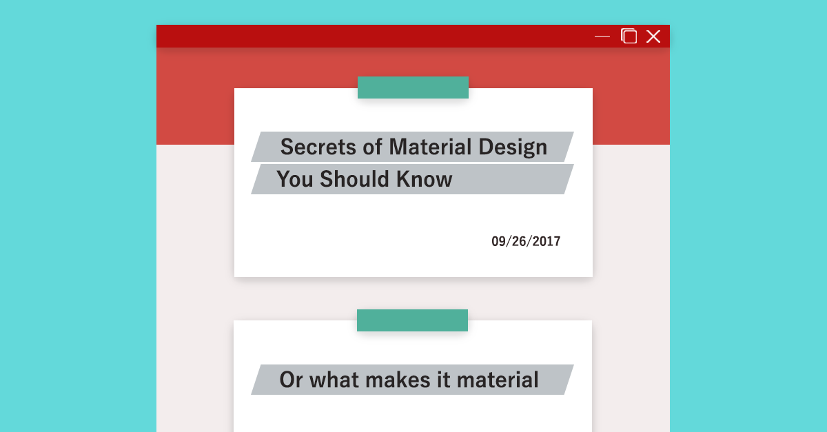 Secrets Of Material Design You Should Know