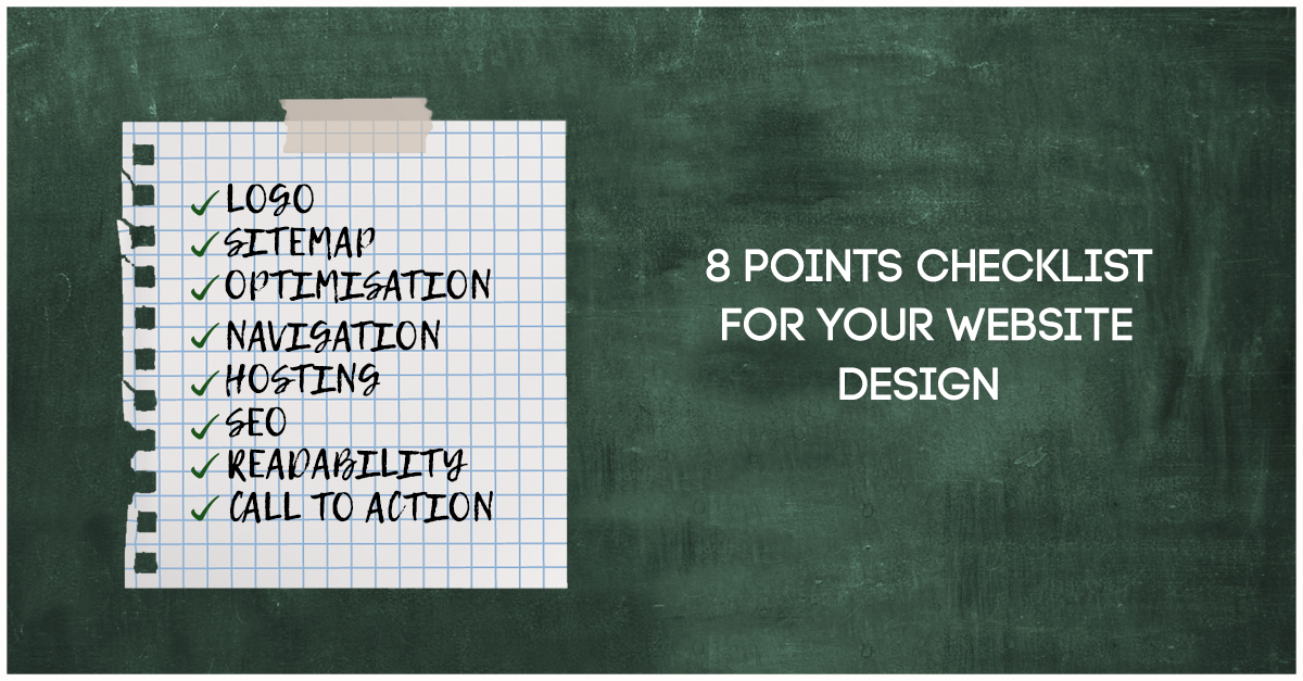 8 Points Checklist For Your Website Design
