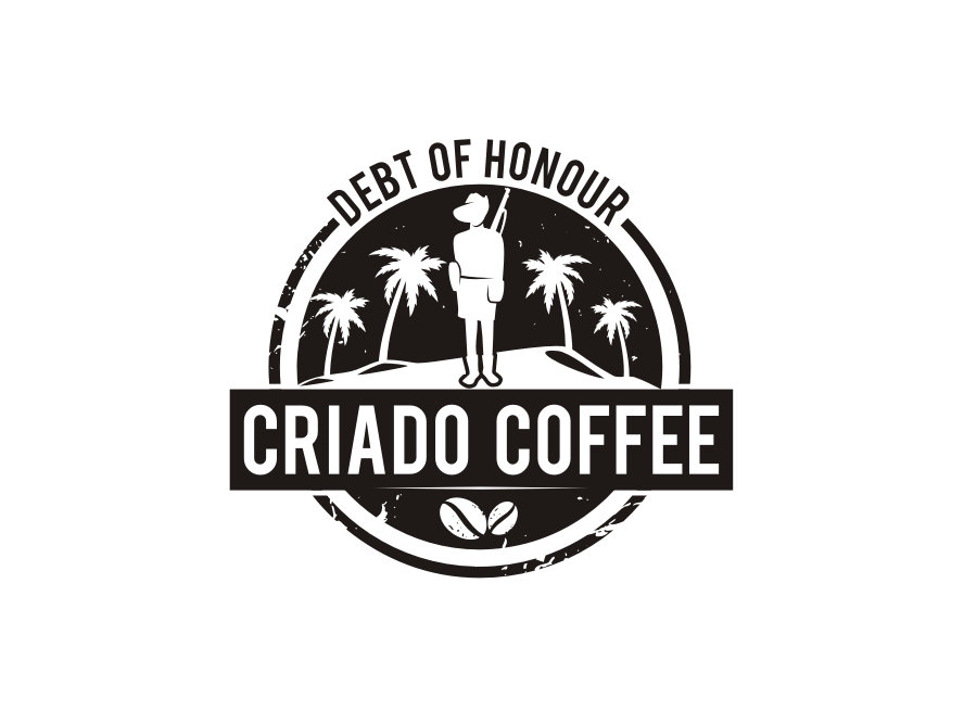 coffee logo design black and white