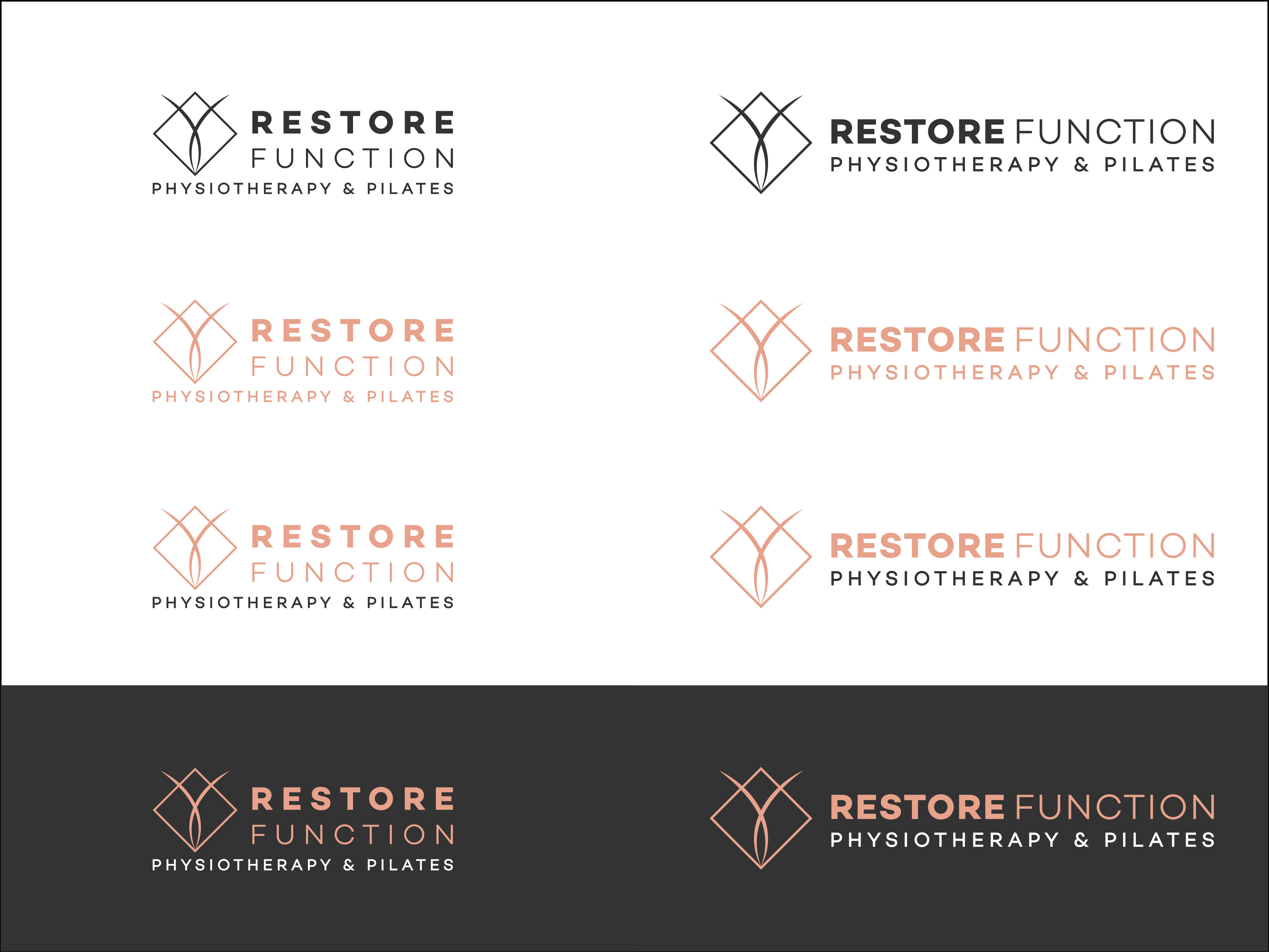 Restore Function Physiotherapy & Pilates logo design